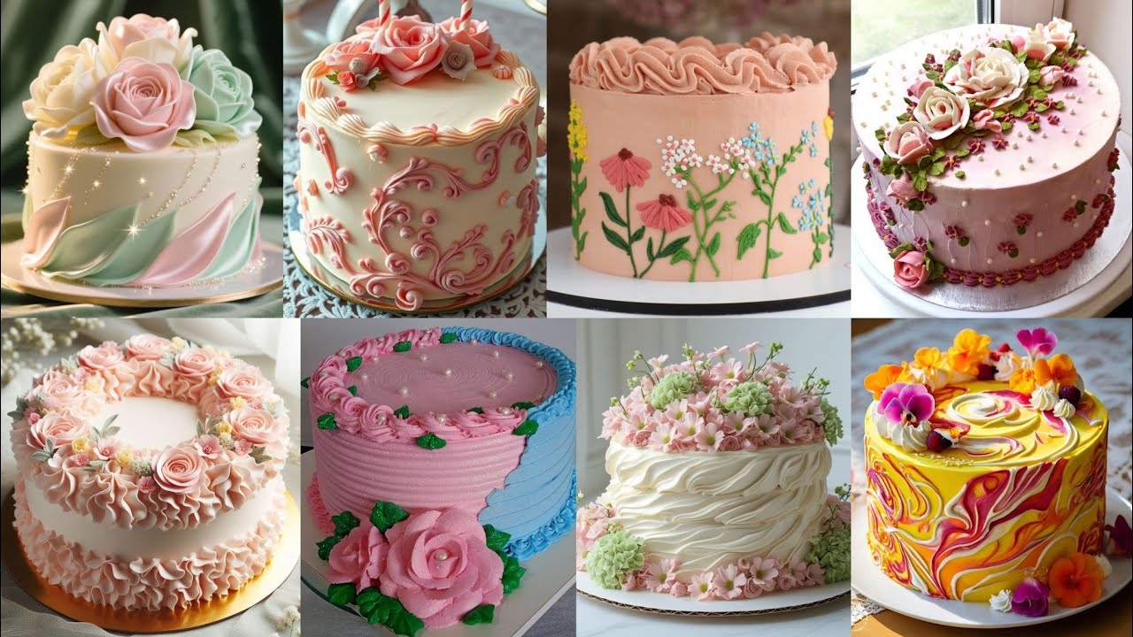 Топ вирусных идей: бюджетный цветочный торт Magic 2025 | Роскошные дизайны тортов | Простой, но ш...