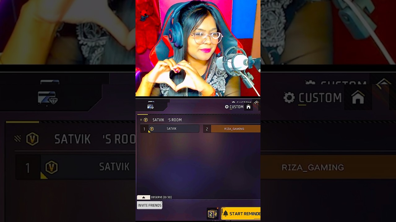 RIZA GAMING VS SATVIK | SATVIK CHALLENGED ACCEPT ME 