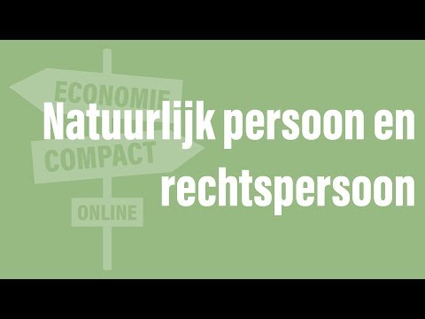 Natuurlijk persoon en