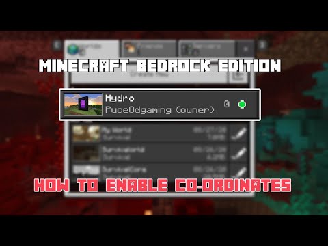 Come attivare Coordinate per Minecraft Realms (Bedrock Edition)