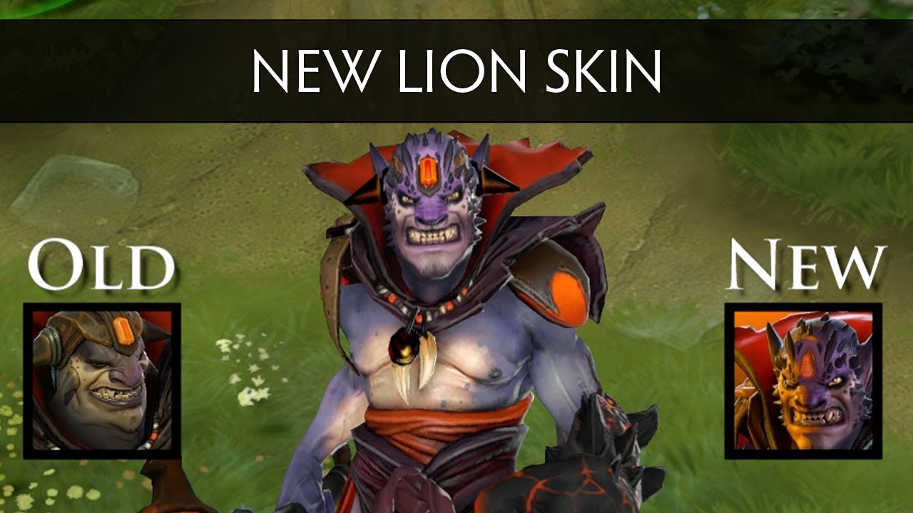 Dota 2 New Lion Head (side by side comparison) - YouTube