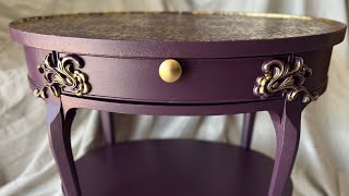 Palace Worthy SideTable transforms using WoodUBend & PoshChalk Pigments???