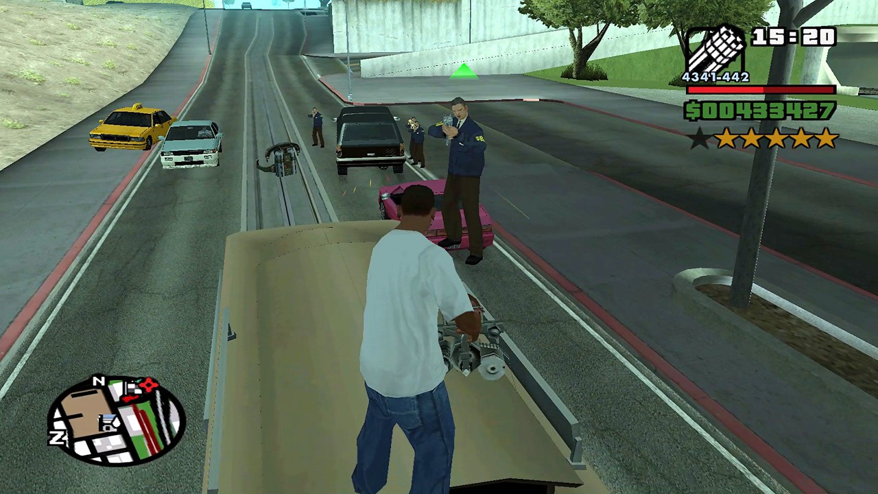 ⭐⭐⭐⭐⭐⭐SIX STARS WANTED LEVEL RAMPAGE WITH TANK | 6 STAR WANTED LEVEL ESCAPE IN GTA SAN ANDREAS