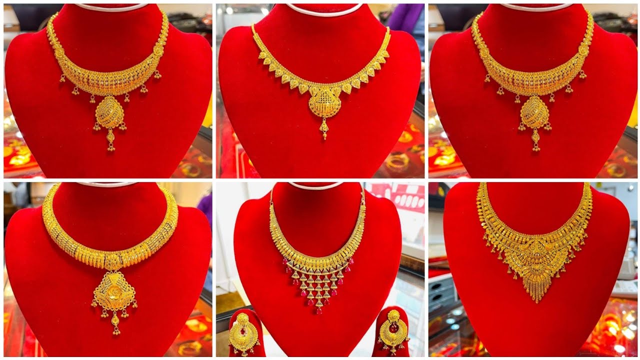 Gold Necklace ~ Latest Jewellery Designs | Gold necklace designs, Black  beaded jewelry, Temple jewellery earrings