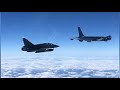 Сопровождение самолетов КС-135 и Mirage 2000 ВВС Франции российскими Су-27 над Черным морем