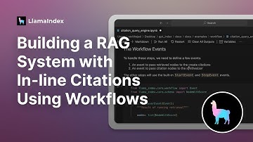 Building a RAG System with In-line Citations Using Workflows
