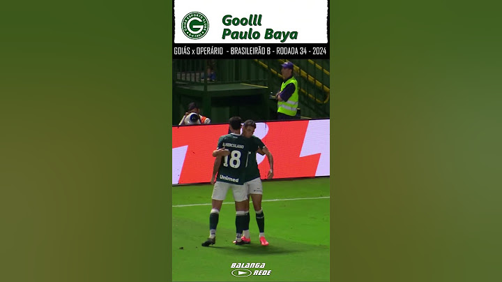 Paulo Baya - Gol - Goiás x Operário - Brasileiro Série B - 29/10/2024