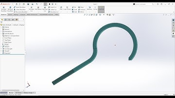 How to create Threaded Hook in Solidworks | Thread Command