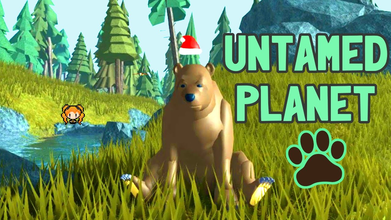 New Animal Game Baby Grizzly Bear Look At My Tiny Floating Hat Roblox Untamed Planet Youtube - roblox planet hat