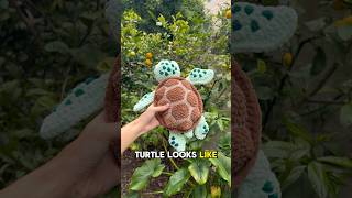 crocheting a REALISTIC SEA TURTLE! what do you think?? 🐢 #crochet #amigurumi #hawaii #shorts