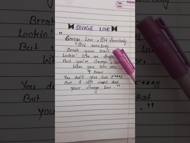 Savage love 💜 by BTS and Jason Derulo #lyrics #savagelove #shorts #pickyourlyrics class=