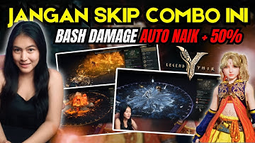 GUIDE LENGKAP! Semua Skill Combo Legend of YMIR BASH DAMAGE (+50%)