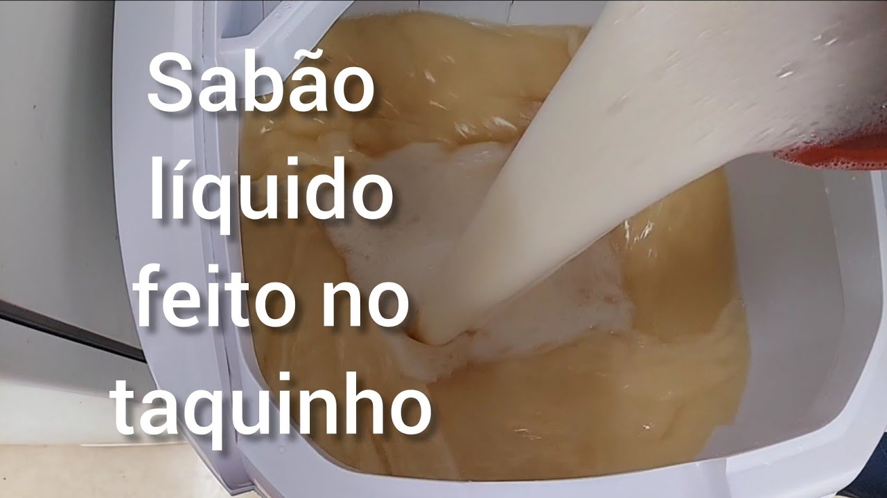 60 LITROS DE SABÃO LÍQUIDO FEIT0 NO TANQUINHO - melhor jeito, fácil e prático - Multiuso