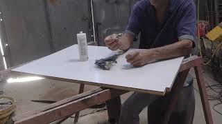 recoperando pistola de pintura