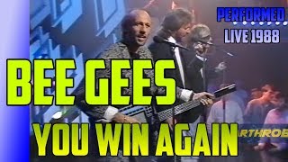 BEE GEES You Win Again - 1988  Performed in UK TV  - ReScaled to 1080p Full-HD chords