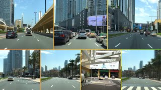 Dubai Driving Tour Dubaoi Mall Downtown United Arab Emirates 24 April 2024 4K-Hdr