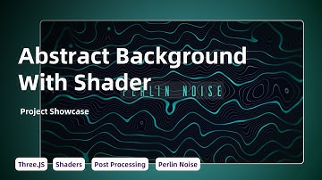 3D Perlin Noise Abstract Background with Three.js Shaders (Showcase #5)