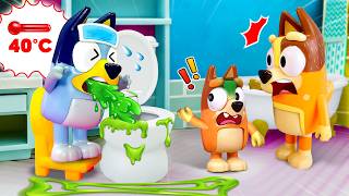 BLUEY Don’t Hide Being Sick | Lessons For Kids | Pretend Play with Bluey Toys