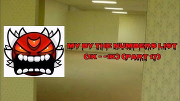 My By The Numbers List (-500 - Almost -600) (Part 17)