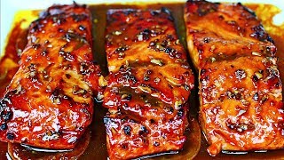 Honey Garlic Glazed Salmon Recipe  Easy Salmon Recipe