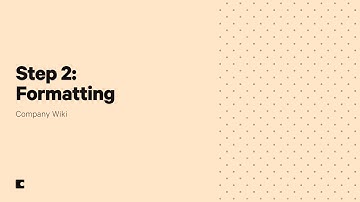 How to format a company Wiki in Coda - Company Wiki - Step 2