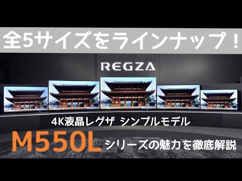 【4K液晶レグザ シンプルモデルM550Lシリーズ】東芝テレビ「レグザ」をモデル別解説（2022年版）