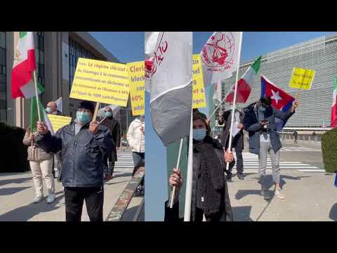 210417_National Council of Resistance of Iran demonstrates in Brussels