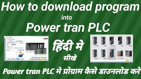 How to download program into power tran plc // power tran plc me program kase download kre