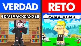 Reté a Mi Amigo a Verdad o Reto en Minecraft!