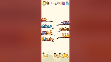 Bird sort color game level 595 #games #gamedesign #gameartdesign #gamelevel #gameplay #gameart #game