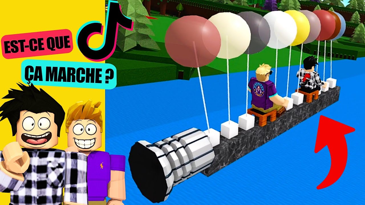 Utiliser un GLITCH HACK TIKTOK avec des ROBUX pour Construire un Bateau dans Roblox !
