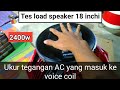 cek watt rms dan watt konsumsi listrik speaker 18 inchi | PD 1890 II