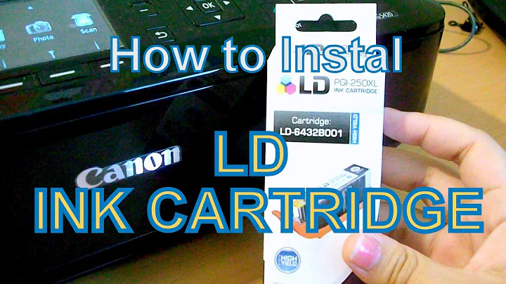 How to Install LD PGI 250 Ink Cartridge on Canon MG5420 #shorts