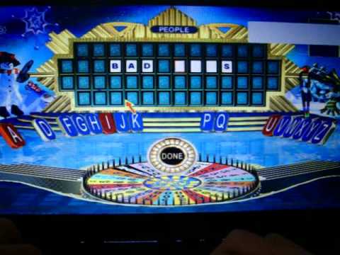 Video game wheel of fortune Video game wheel of fortune