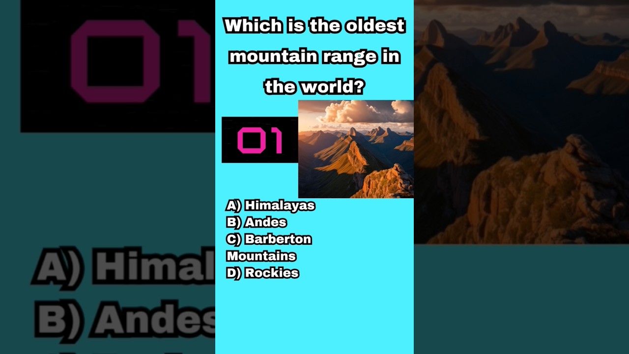 Which is the oldest mountain range in the world?