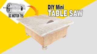 Membuat Mini Table Saw Dari DC Motor 795