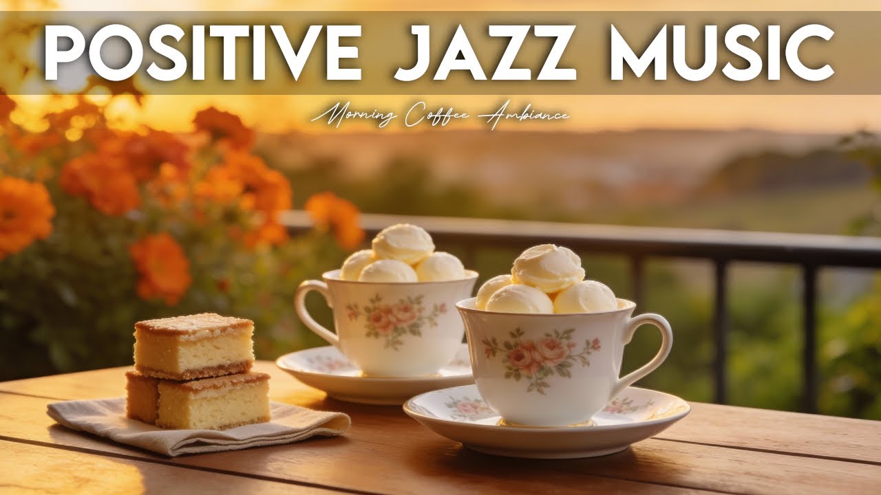 Positive Jazz Music☕Calm Bossa Nova Instrumental and Relaxing Jazz Cafe Music for Studying