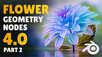 Create a Beautiful Flower in Blender 4.0 (Geometry Nodes | Part 2)
