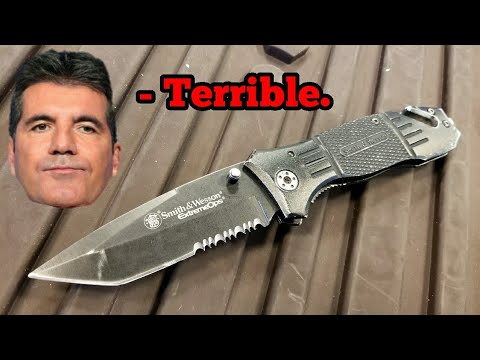 Smith and Wesson Extreme Ops Black Tanto SWFR2S Review - Cheap knives I DON'T like - Episode 4