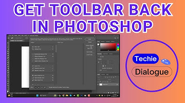 How To Get Toolbar Back In Photoshop