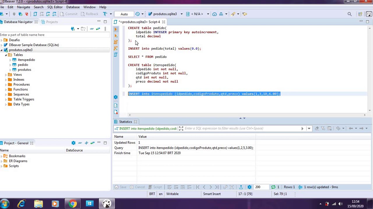 Dbeaver Sqlite Database Aplicação Básica Usando a Ferramenta DBeaver e o Banco de Dados SQLite ...