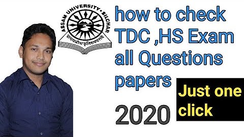 Find All TDC, HS questions papers just one click ! AUS