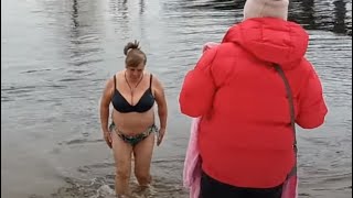 Bathing Ice Water Swimming Ice Hole Bathing Cold Water Swimming Winter Epiphany Baptism 2024