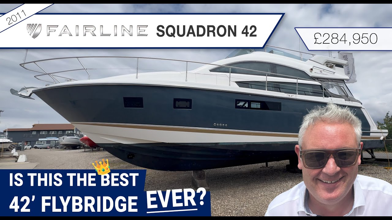 ⁣Fairline Squadron 42 - How Well Does This 42ft Flybridge Hold Up 10+ Years On? 🛥️⏳