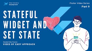 Flutter Tutorial - Stateful Widget and SetState In Hindi Urdu ( Part #9 )