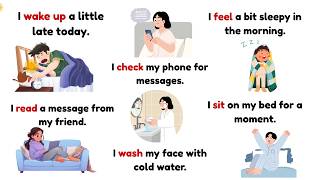 Easy English Sentences 🧠 Daily Routine Story ☀️ Learn English A1 📚