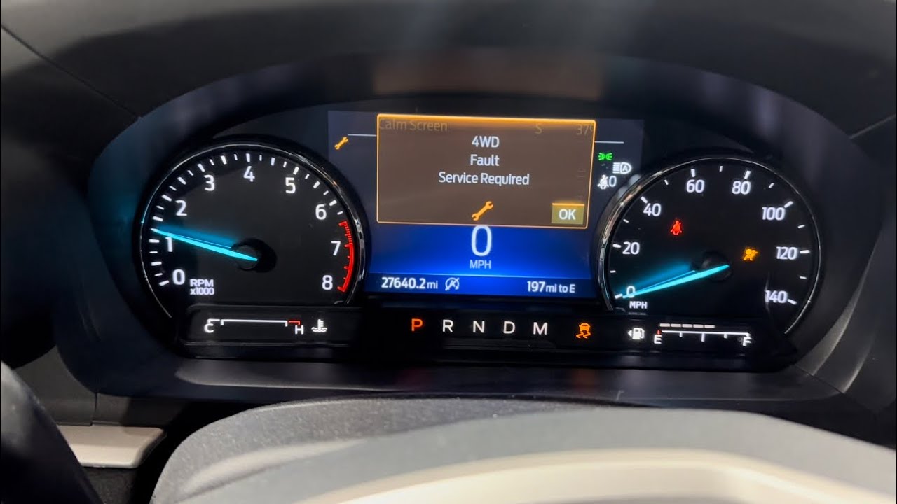 2020 Ford Explorer 4wd Fault Service Required