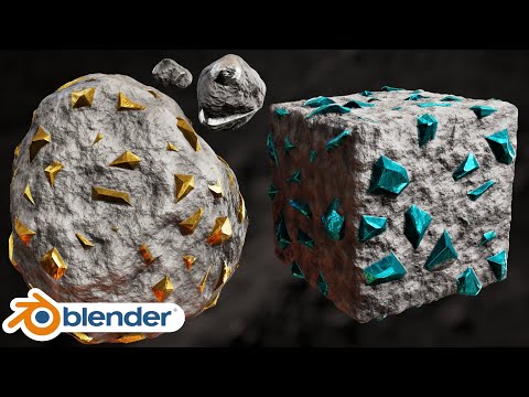 Video Procedural Ore Material (Blender Tutorial) - youtube