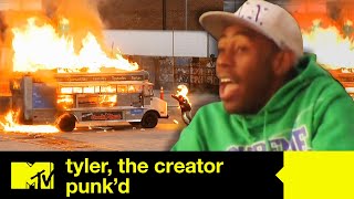 Tyler, The Creator Sets A Man On Fire While Making Tacos | Punk'd