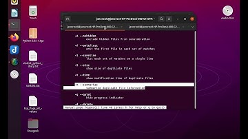 remove duplicate files with fdupes on Ubuntu